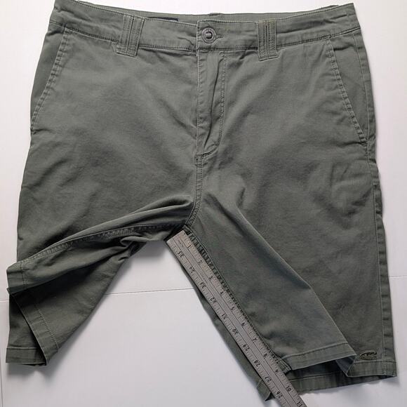 O’Neill Men's Standard Fit Twill Chino Shorts, Casual Summer Olive Green Size 30 - Picture 12 of 13